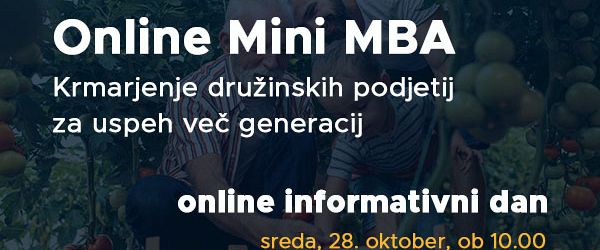 Online informativni dan Mini MBA
