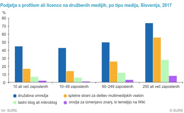 Digitalno podjetništvo Slovenija, 2017 in SURS, 2017